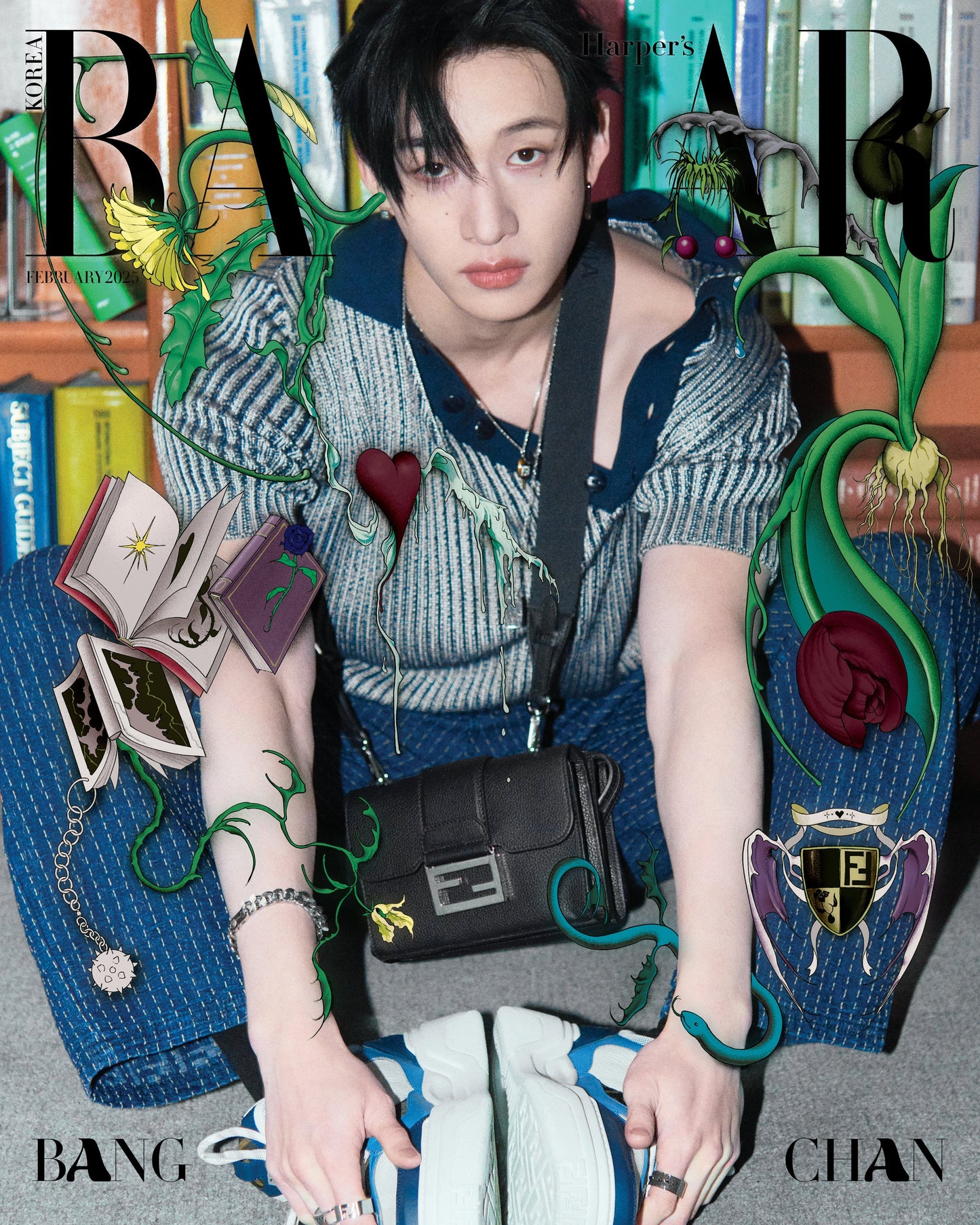 HARPERS BAZAAR February 2025 (Cover: Stray Kids Bang Chan)