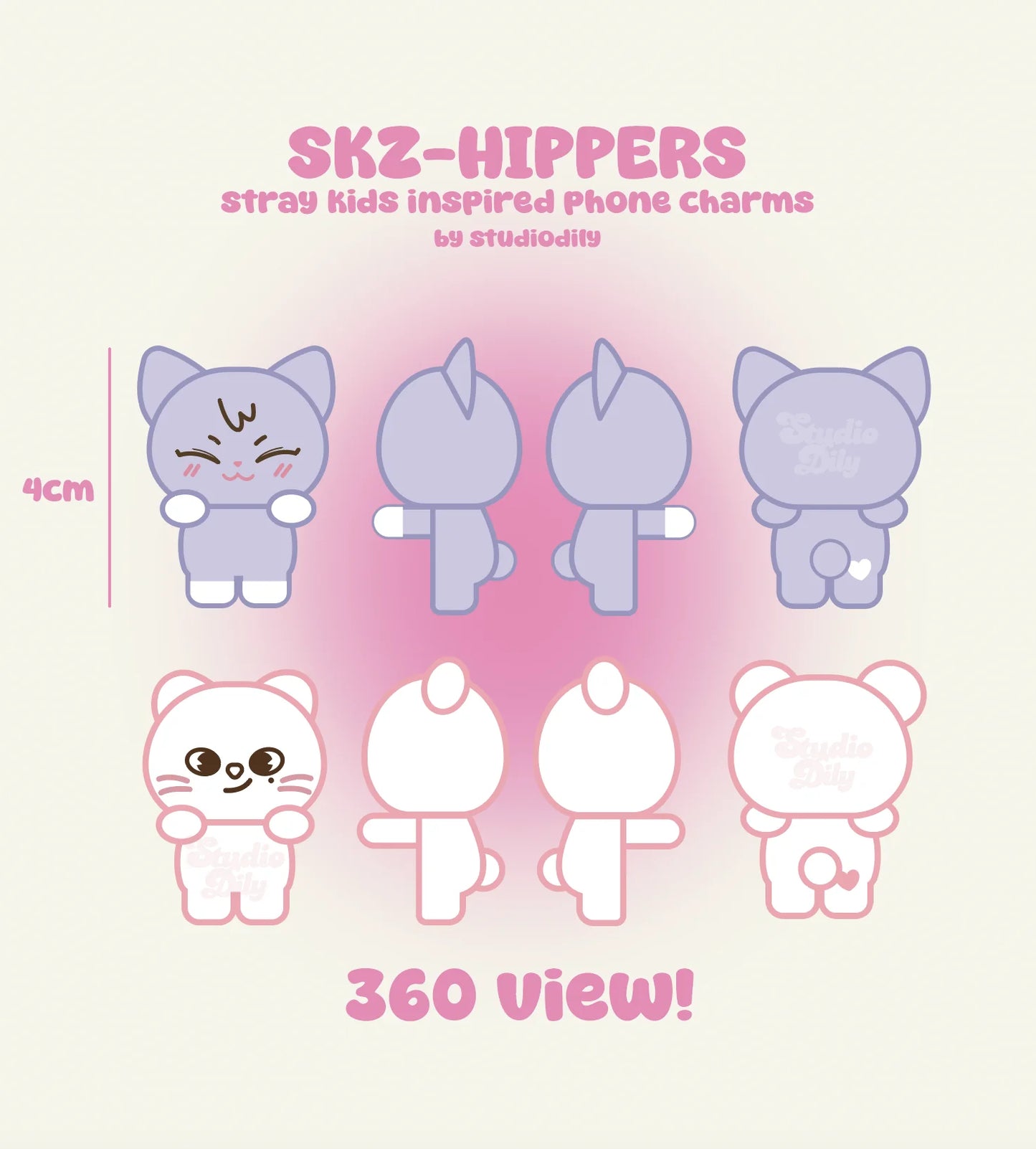 [SKZ fan made merch] SKZOO phone peeker by studiodily