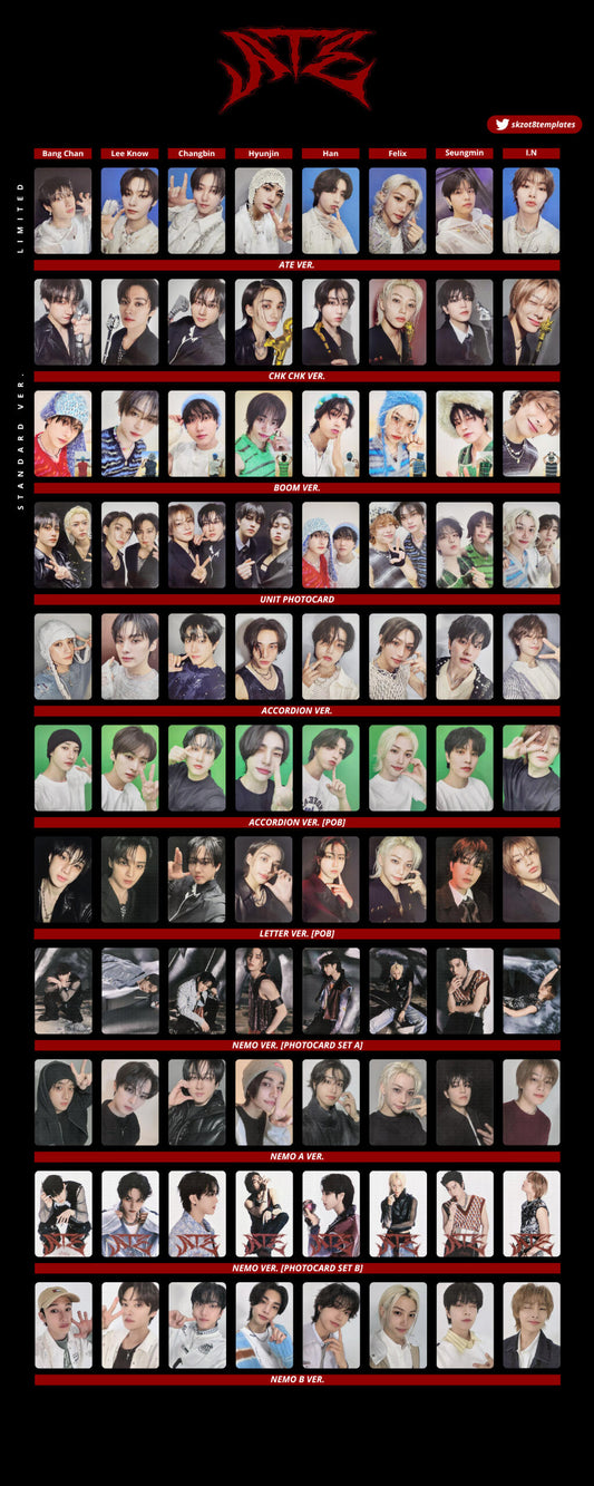 Stray Kids ATE Album Photocards